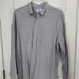 Southern Tide Light Gray Casual Button-Down Shirt